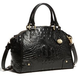 Brahmin Tyler Black Melbourne Satchel